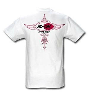 SO-CAL Speed Shop "Pinstripe" (1020). 100% Cotton T-shirt. Mopar Chev Ford NHRA
