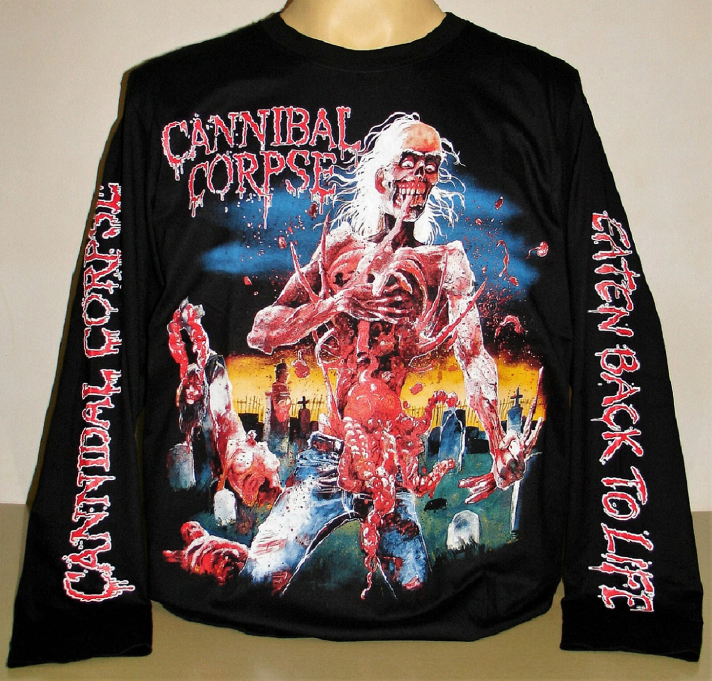 Cannibal Corpse Eaten Back To Life Long Sleeve T-Shirt Size S M L XL 2XL 3XL New
