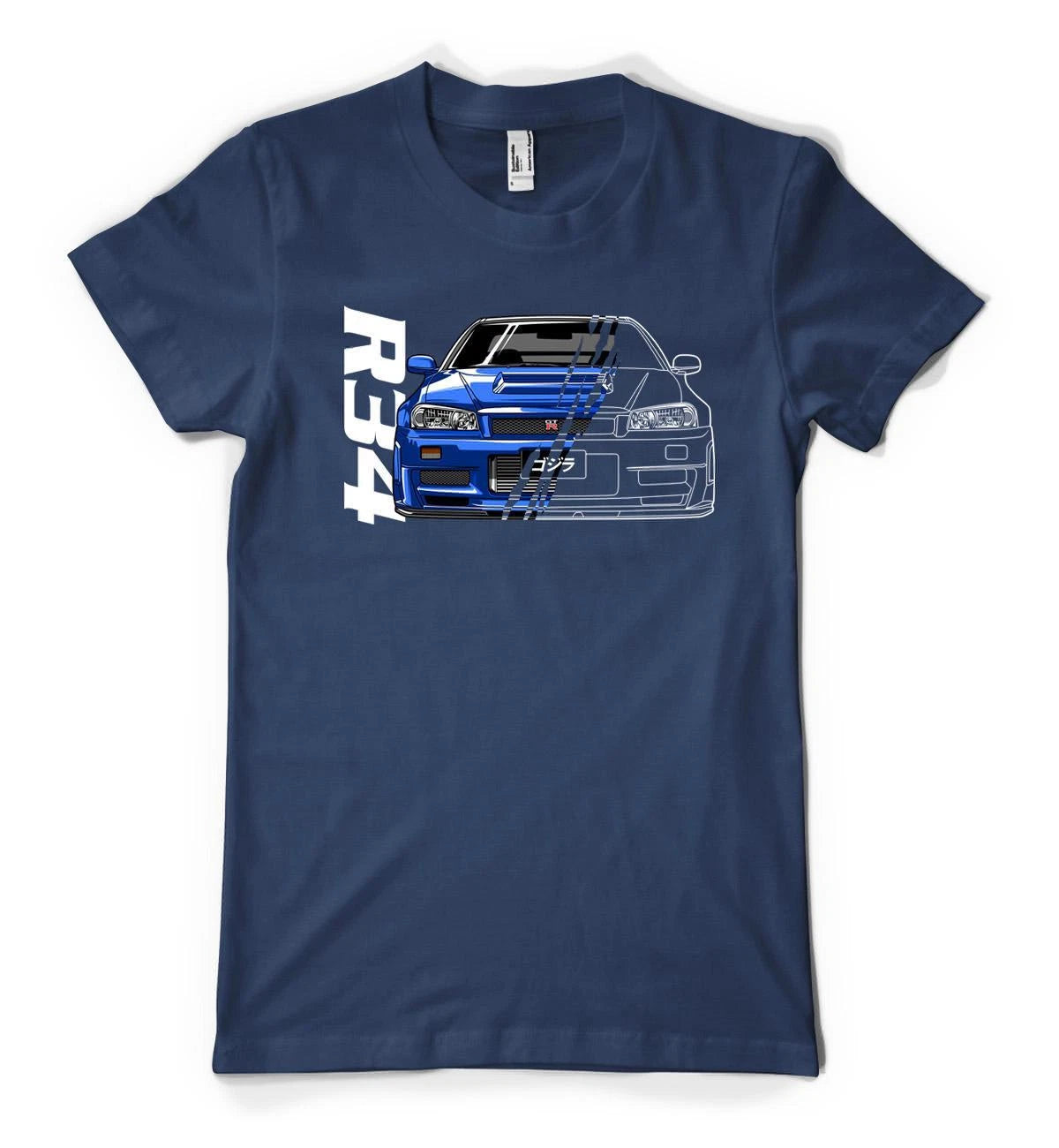 BNWT Japanese R34 Sportcar Custom Car Personalised Unisex Adult And Kids T Shirt