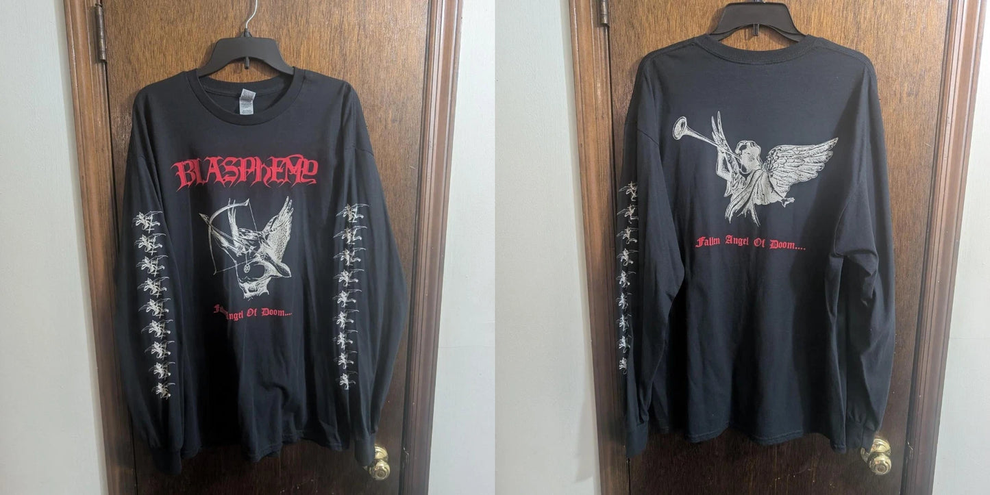 Blasphemy Fallen Angel Of Doom black long sleeve shirt