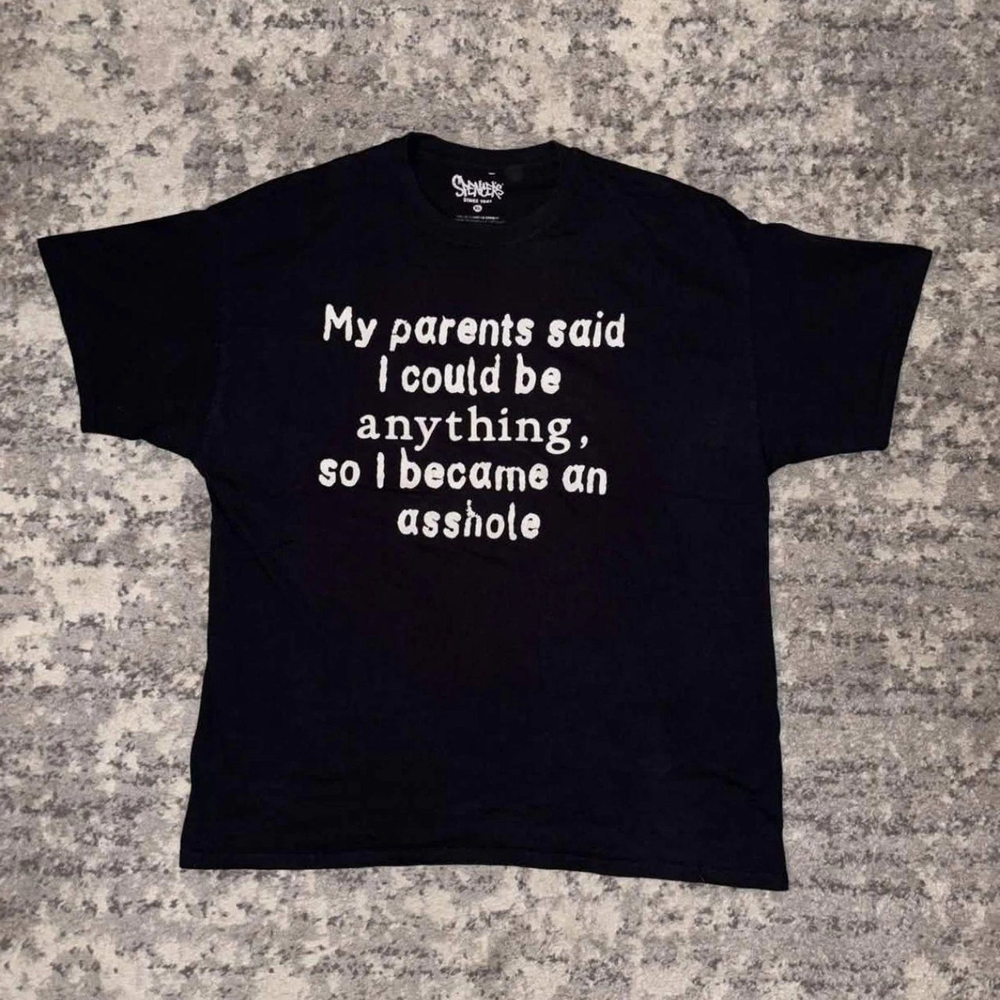 Y2K Funny My Parents Said I Could Be Anything, So I became an Ahole Shirt