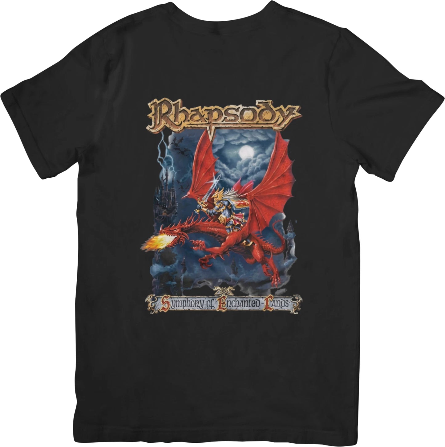 Rhapsody of fire Vintage Retro Fit for Men & Women Quality Cotton T-Shirts
