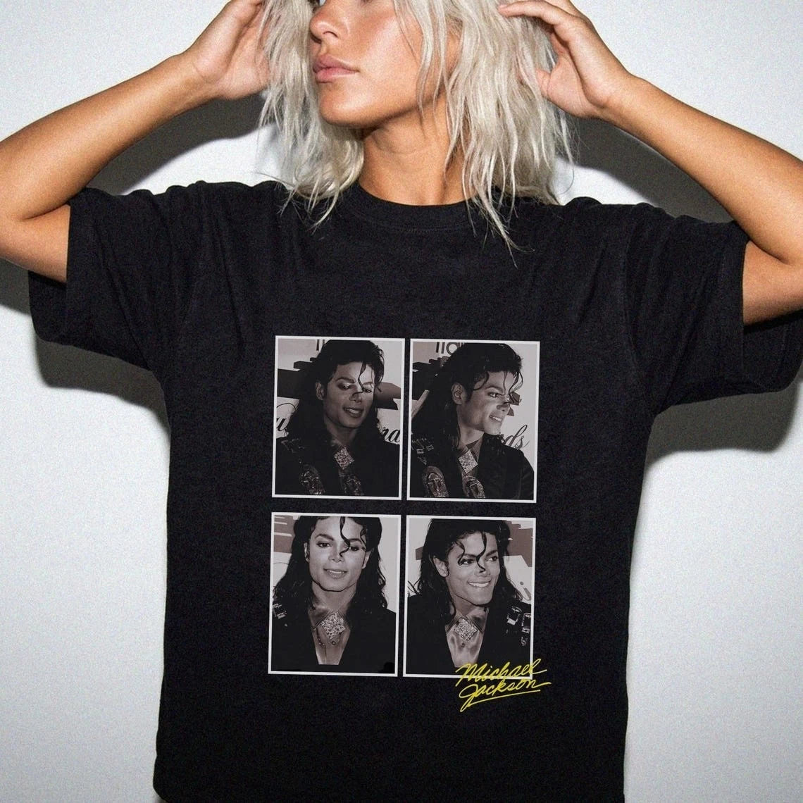Michael Jackson Vintage Photo Collage T-Shirt, King of Pop T Shirt