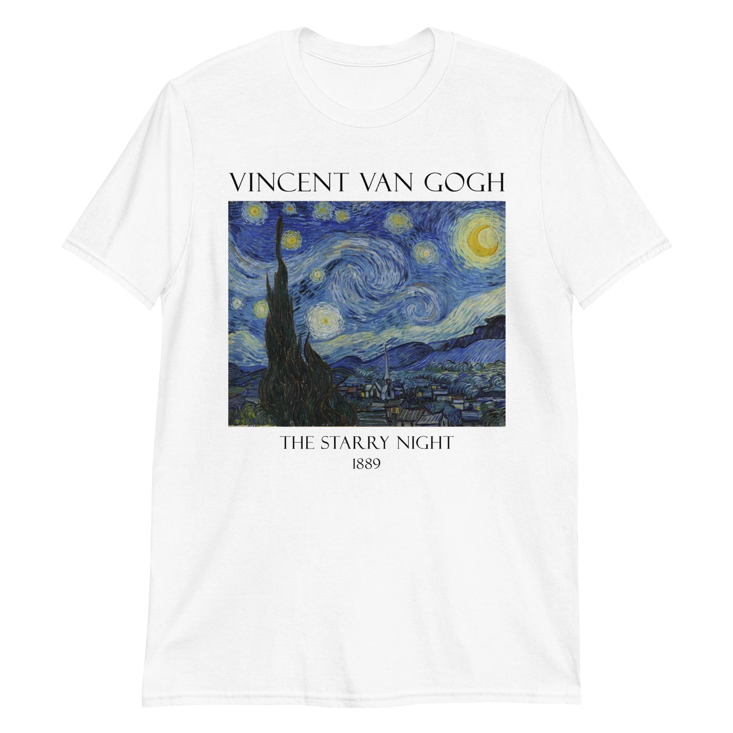 Van Gogh Starry Night Unisex T-Shirt, Classical Art Masterpiece, Fine Arts Gift