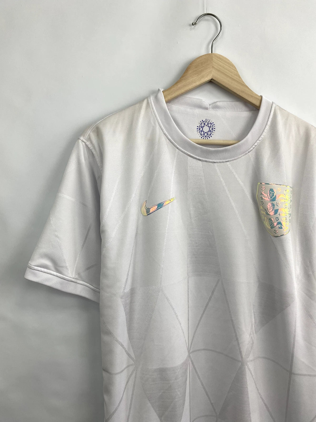 🏴 Vintage England 3D logo soccer jersey t-shirt rare retro size XL