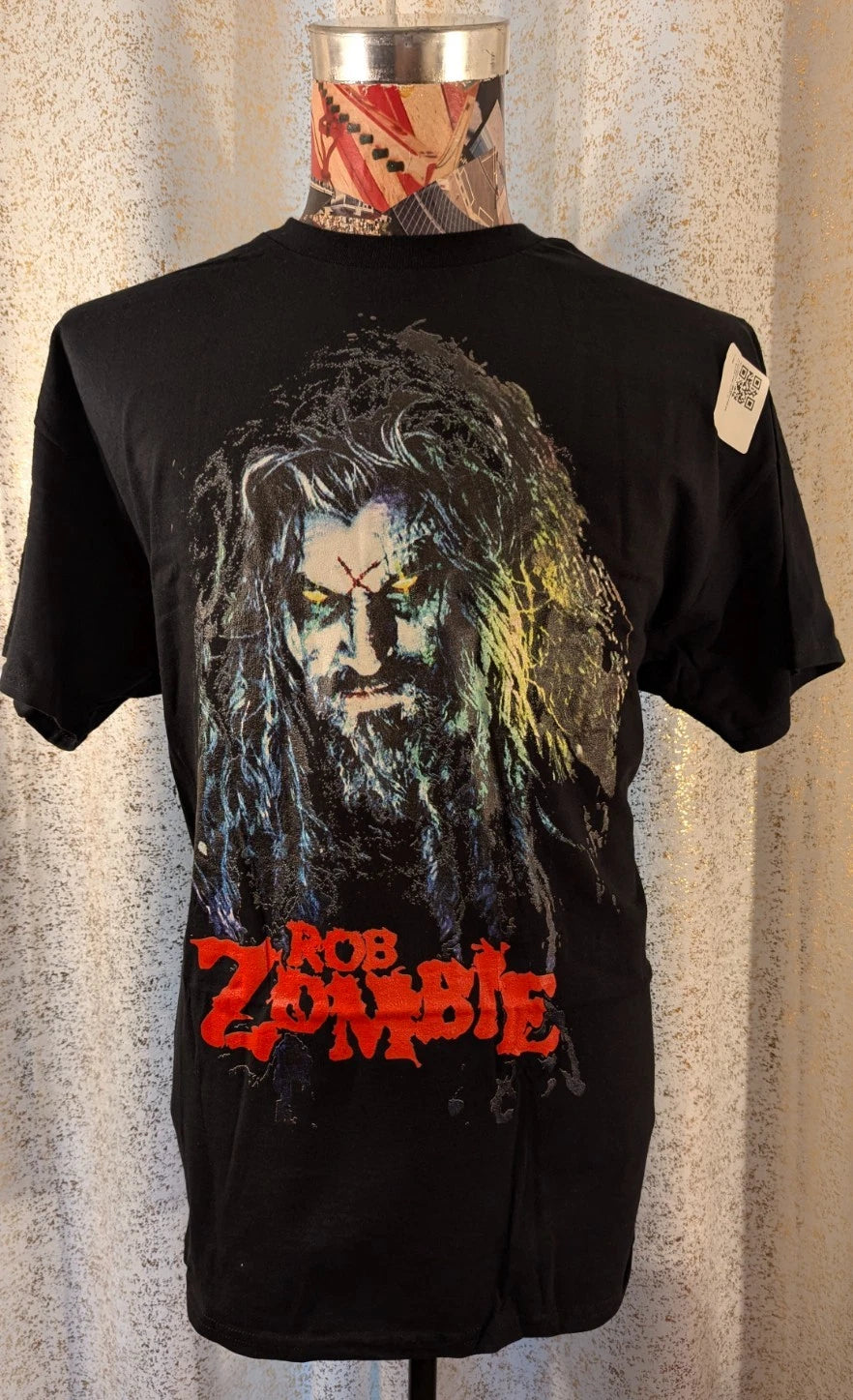 OFFICIALLY LICENSED Rob Zombie Early 2000 Classic Logo Rock Band Black T-Shirt