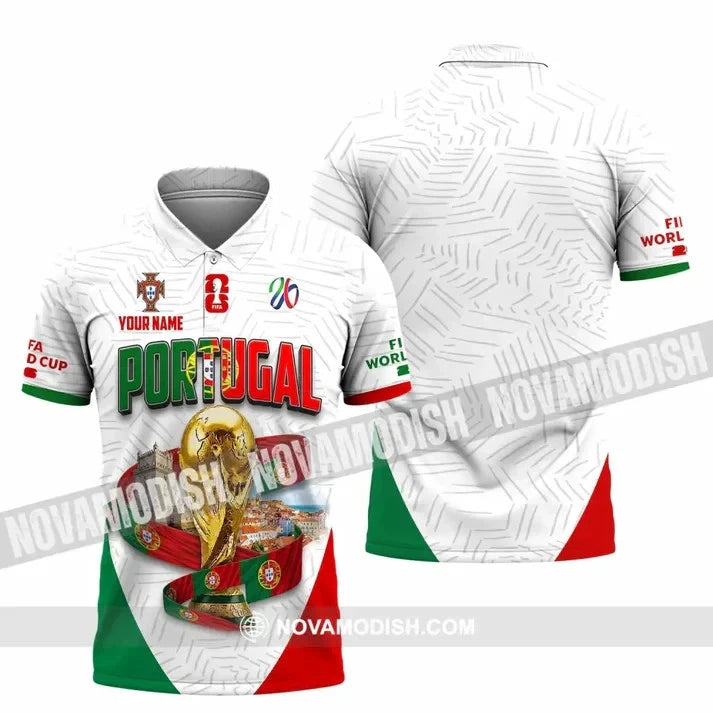 Unisex Shirt - Custom Portugal World Cup 2026 Polo T-Shirt HS1278