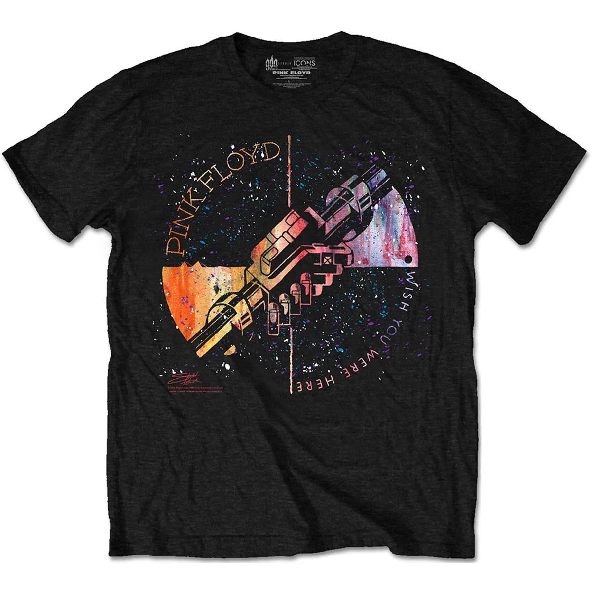 Pink Floyd Wish You Were Here Handshake Official Unisex T-Shirt