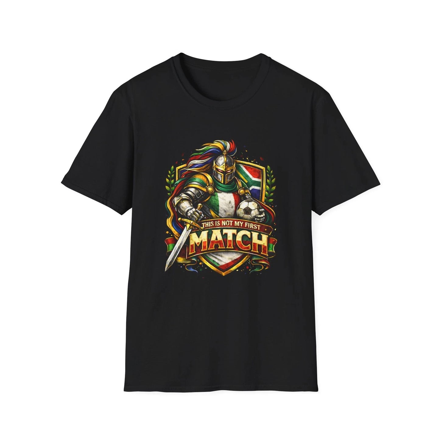 South Africa Soccer Knight T-Shirt This Is Not My First Match Football Tee