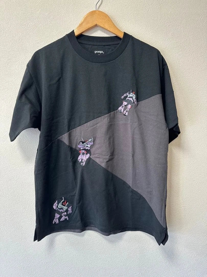 Graniph STRICT-G Mobile Suit Gundam Black Tri-Stars Big Silhouette T-shirt M