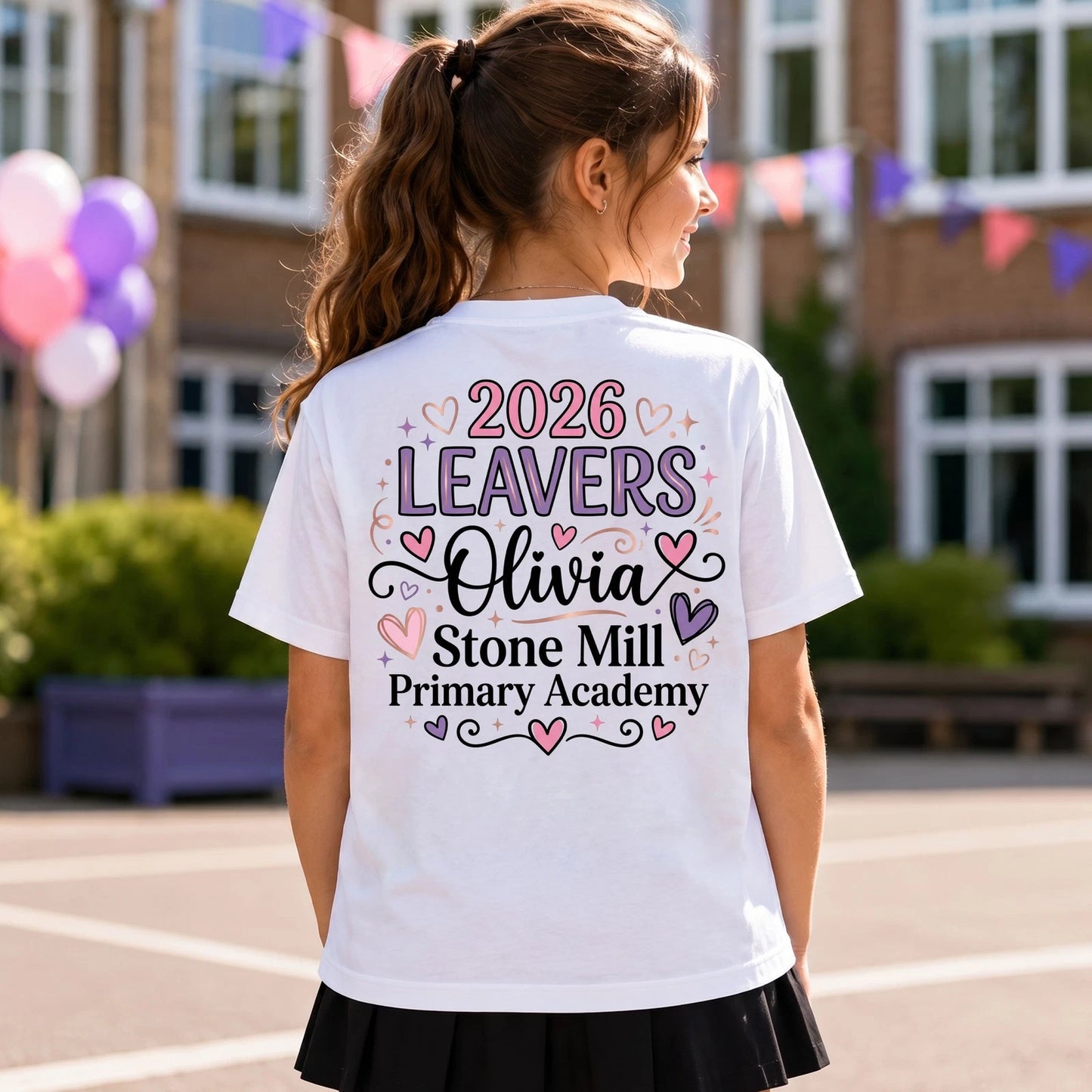 Personalised 2026 Leavers T Shirt School Graduation Tee Kids