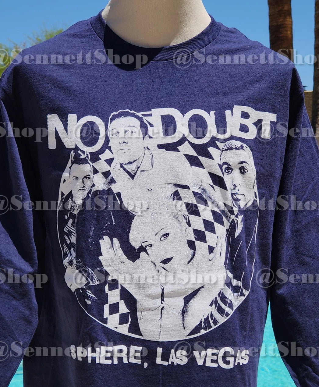 No Doubt 2026 Blue Long Sleeve Shirt - Sphere, Las Vegas