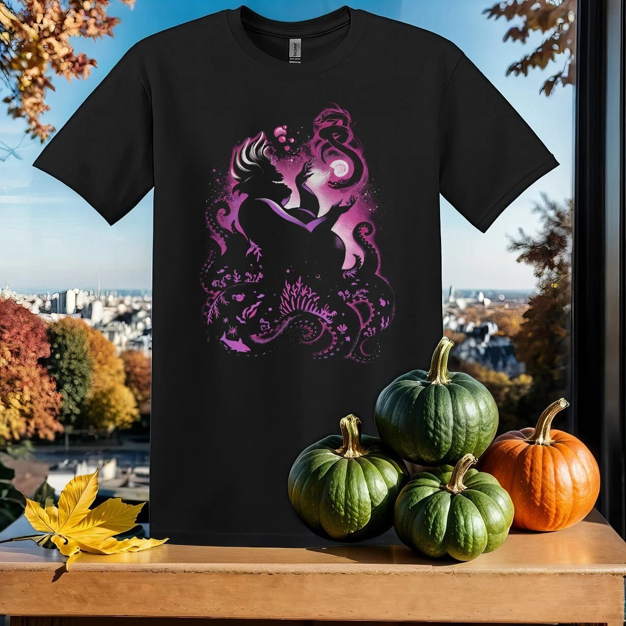 Retro Disney Villains Ursula T-shirt T shirt Men Women Unisex Tshirt SY632