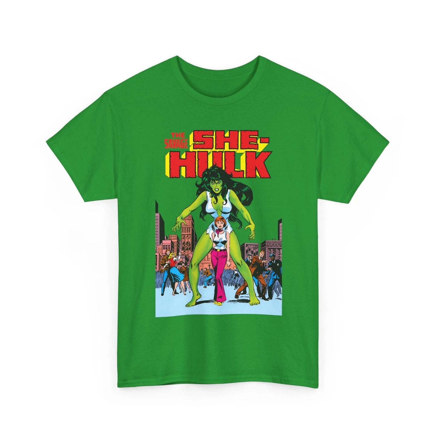 Savage She-Hulk T-Shirt John Buscema Art #1 Cover Marvel Comics Vintage-Style