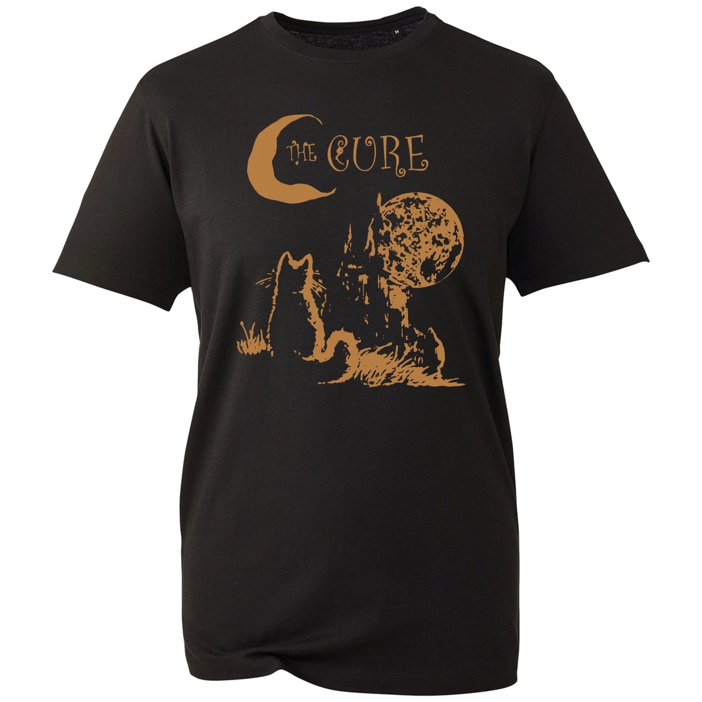 The Cure Gothic Cat Moon T-Shirt Retro Indie Rock UK Band Tour 2026 Gift Top