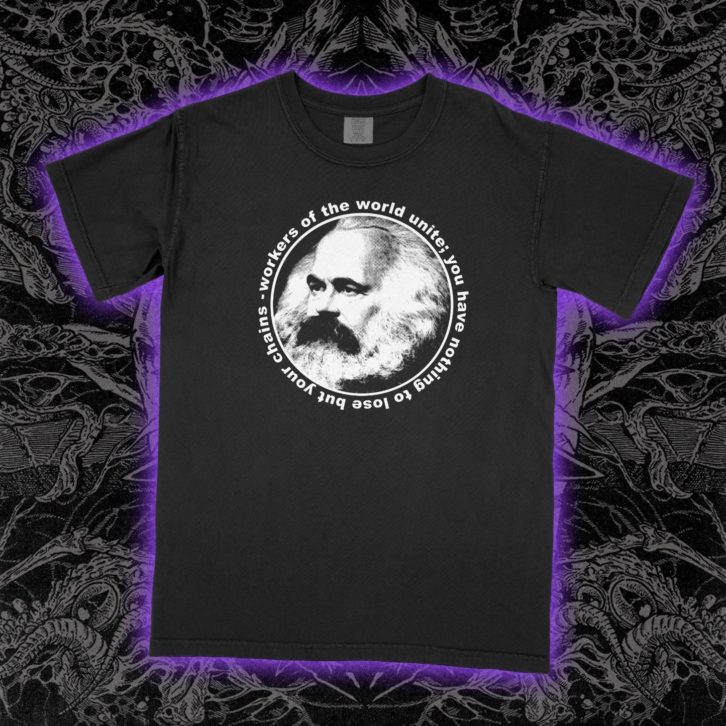 KARL MARX Workers Unite Shirt punk Socialist Socialism against Unisex Tee