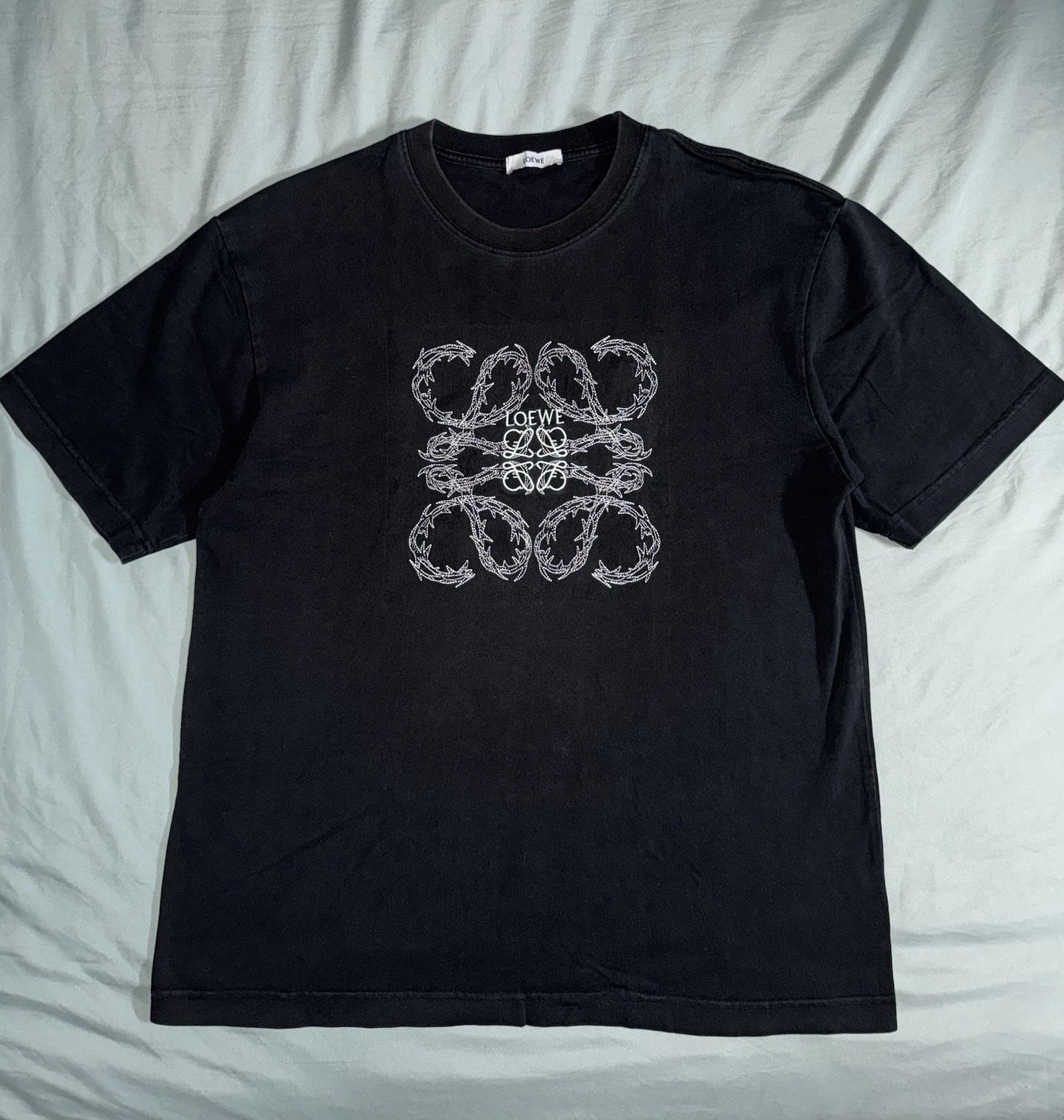 LOEWE Anagram Embroidered T-Shirt (Small Fits to Medium)