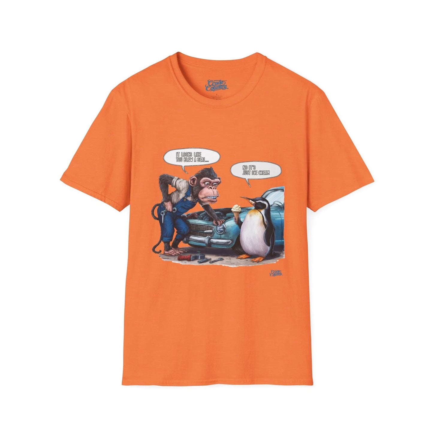 It Looks Like You Blew a Seal Monkey/Penguin - Gildan Unisex Soft-style T-shirt