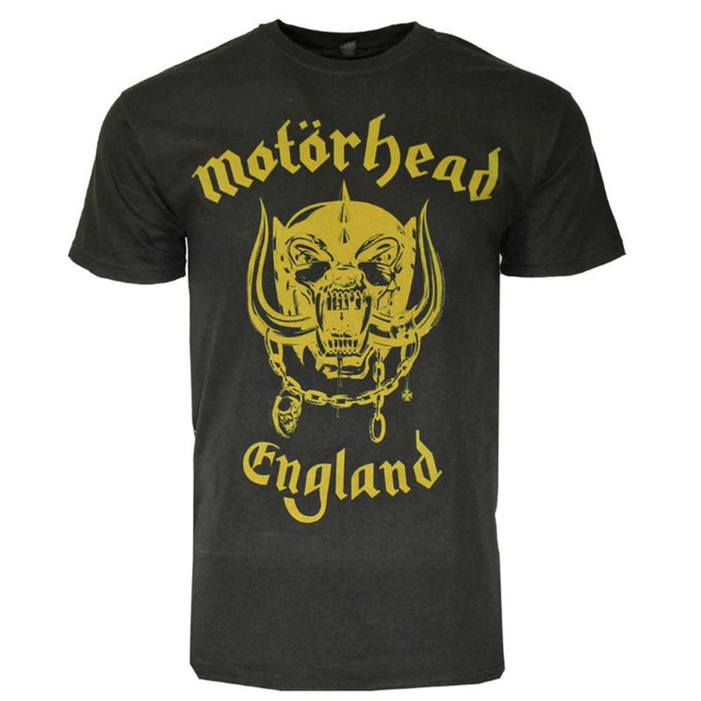 Authentic Motorhead Gold England Logo T-Shirt S M L XL 2XL NEW