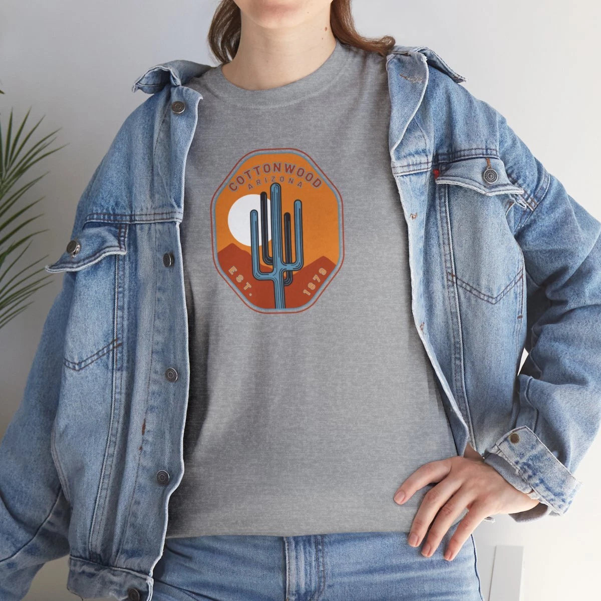Cottonwood, Arizona, Unisex Heavy Cotton Tee