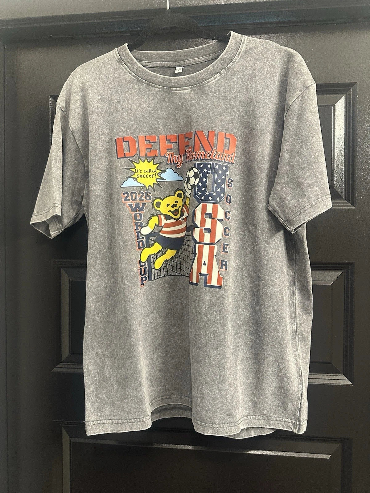 USA Soccer X Grateful Dead 2026 World Cup “Defend Thy Homeland” Shirt - L Gray