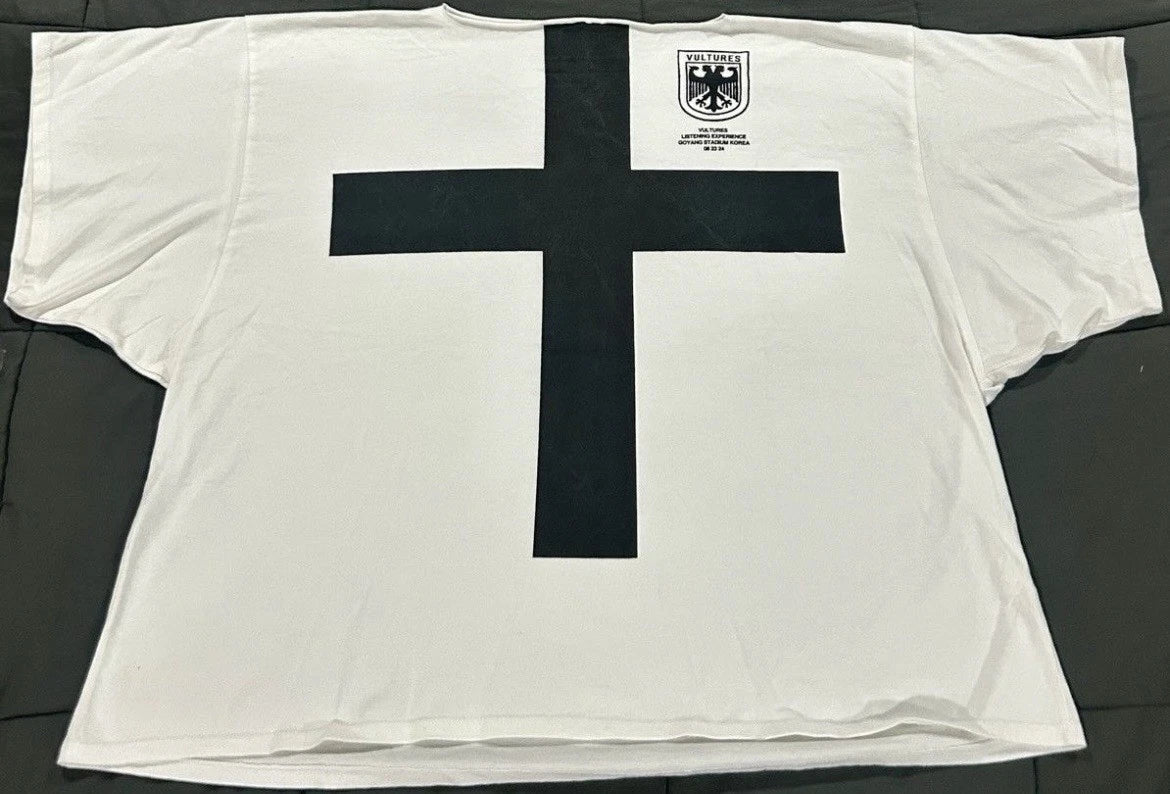 Yeezy x ¥$ Vultures Korea Exclusive T-Shirt - White- Size 3