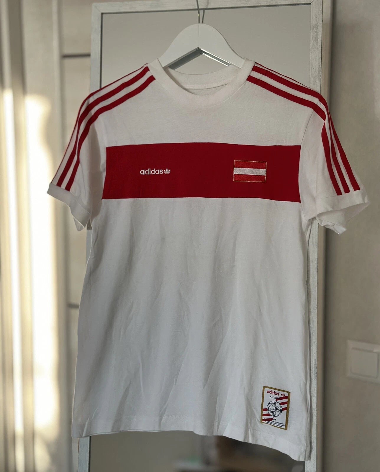Vintage Adidas Austria 2008 Football Soccer Men’s T Shirt Size S Rare