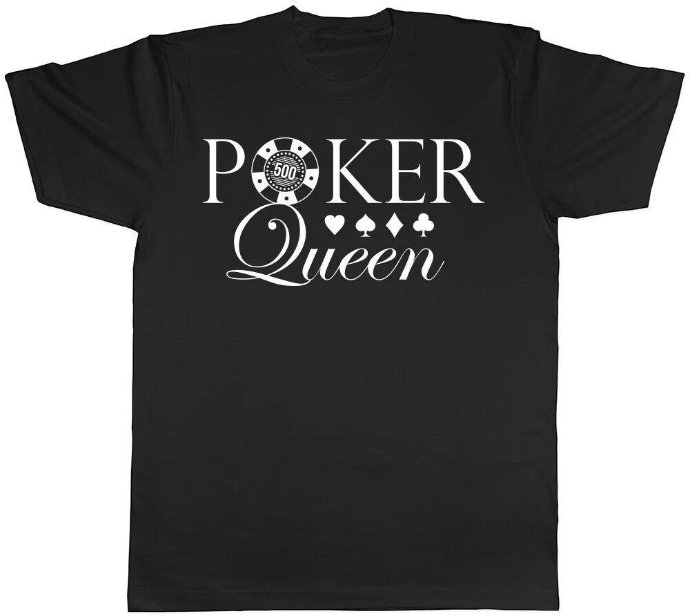 Poker Queen Womens Ladies T-Shirt Tee