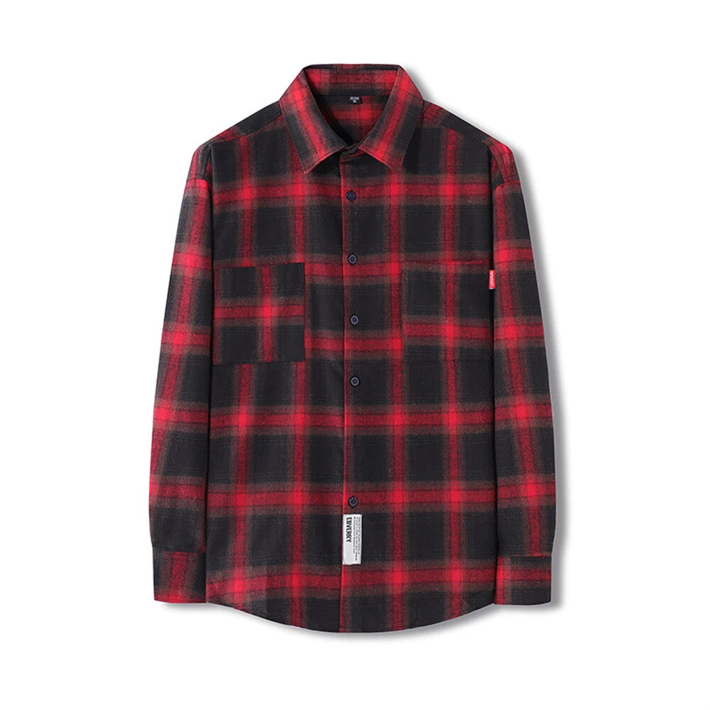 Men's Plaid Shirt Casual Slim Shirts Short Sleeve Button Down Tops Blouse