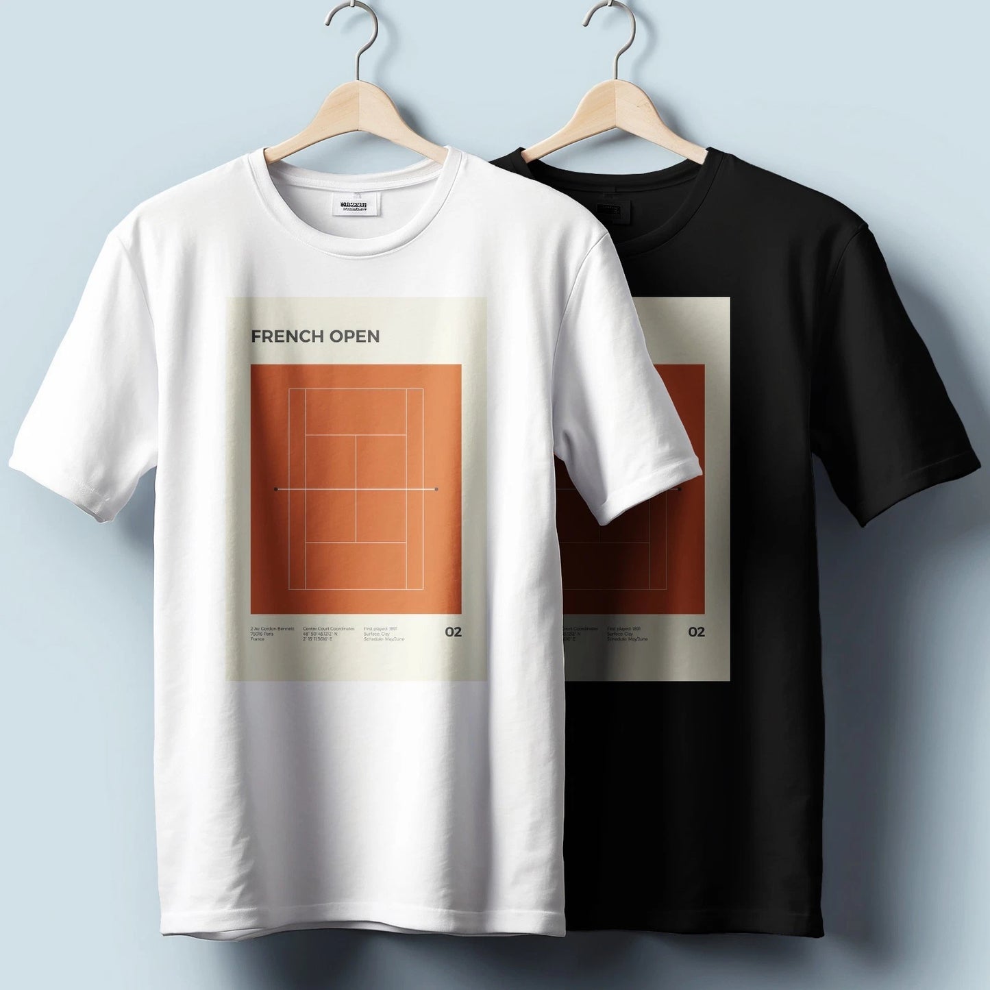 French Open Tennis Court T-Shirt – Legacy of Tennis Graphic | Unisex