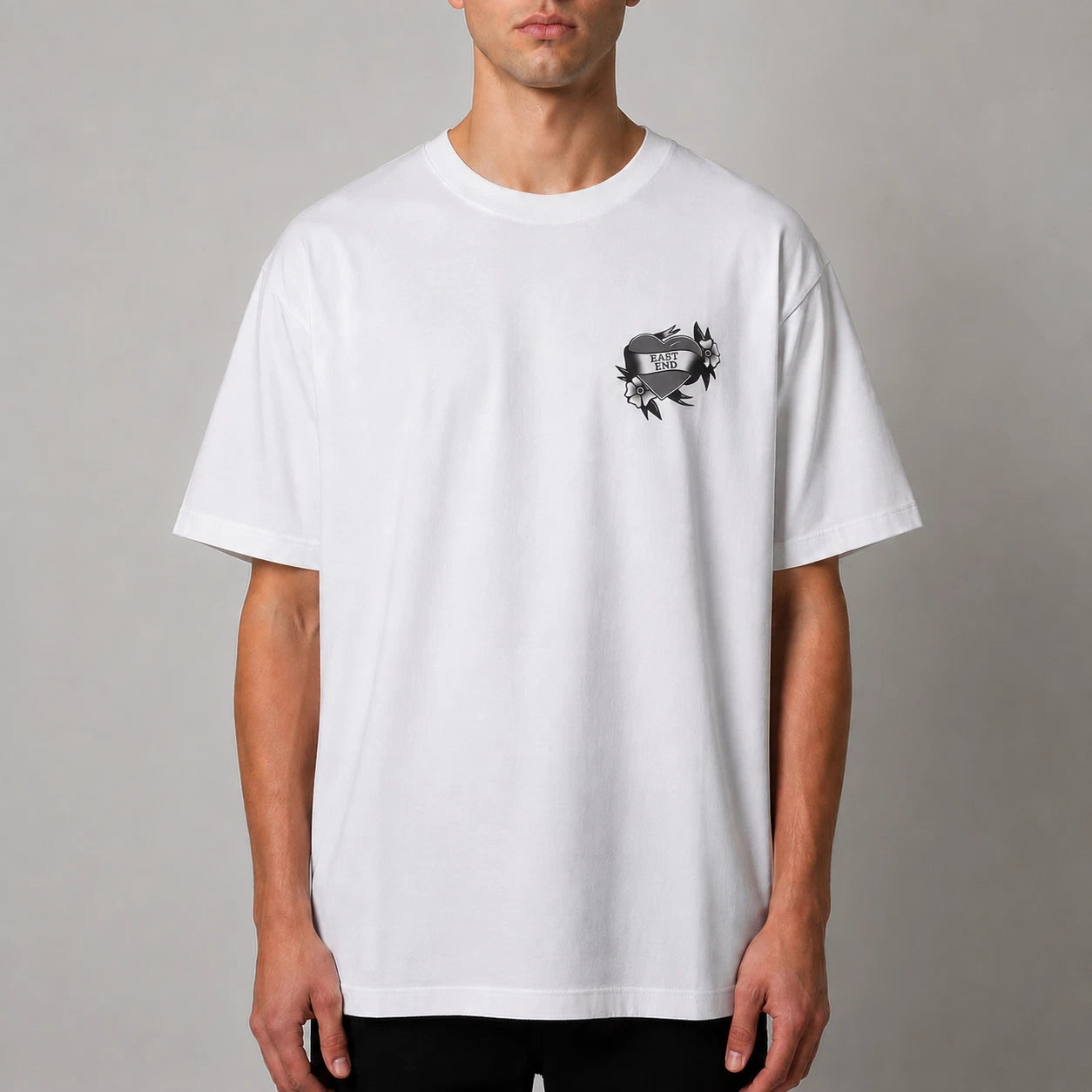 OVO White East End Heart Exclusive Tee Shirt - Large - New