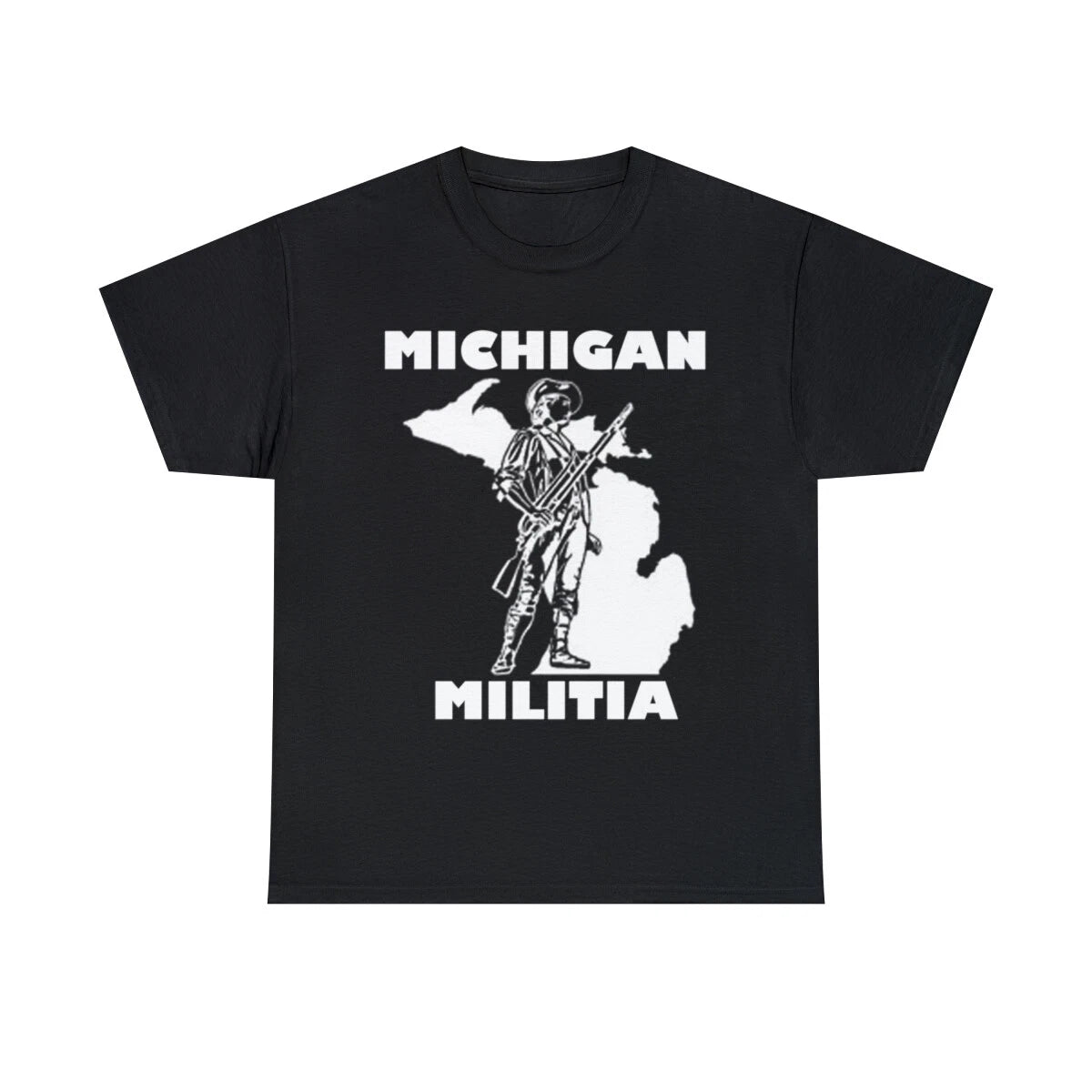 Michigan Militia White Men's Short Sleeve T Shirt