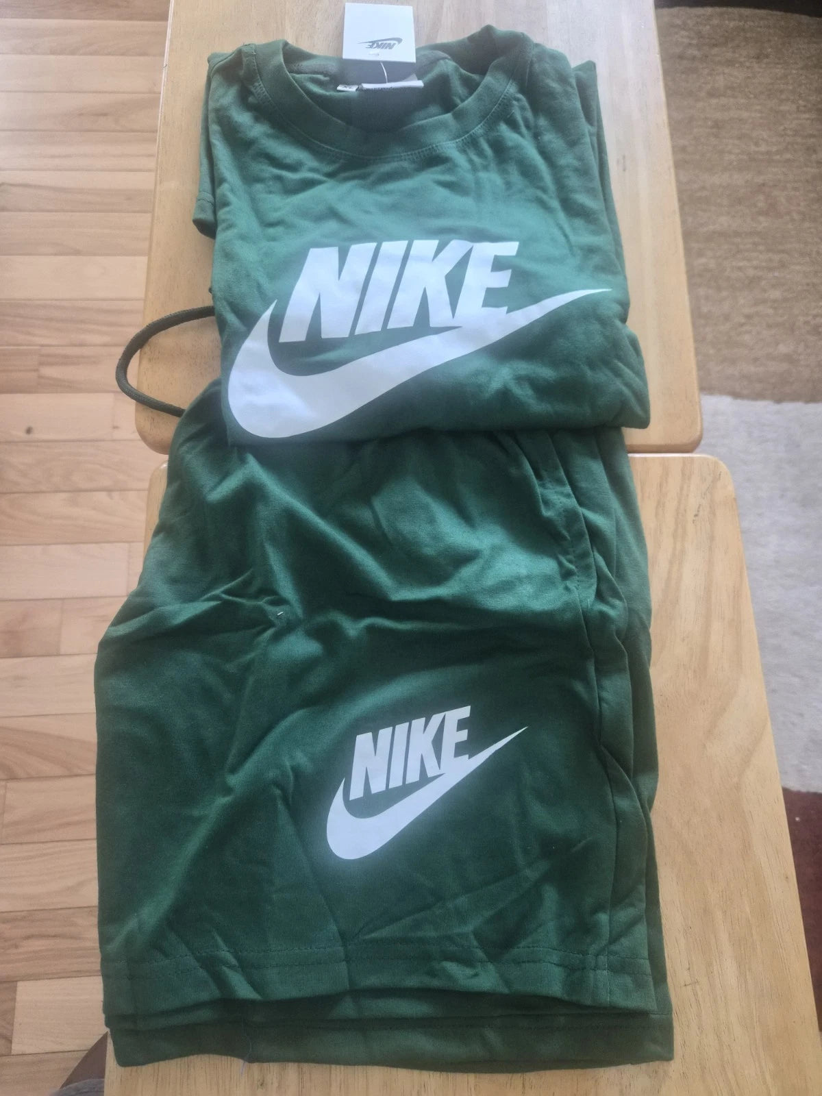 Nike Mens Shirt and Short Set Brand New. Dark Green Multiple Sizes Available NWT