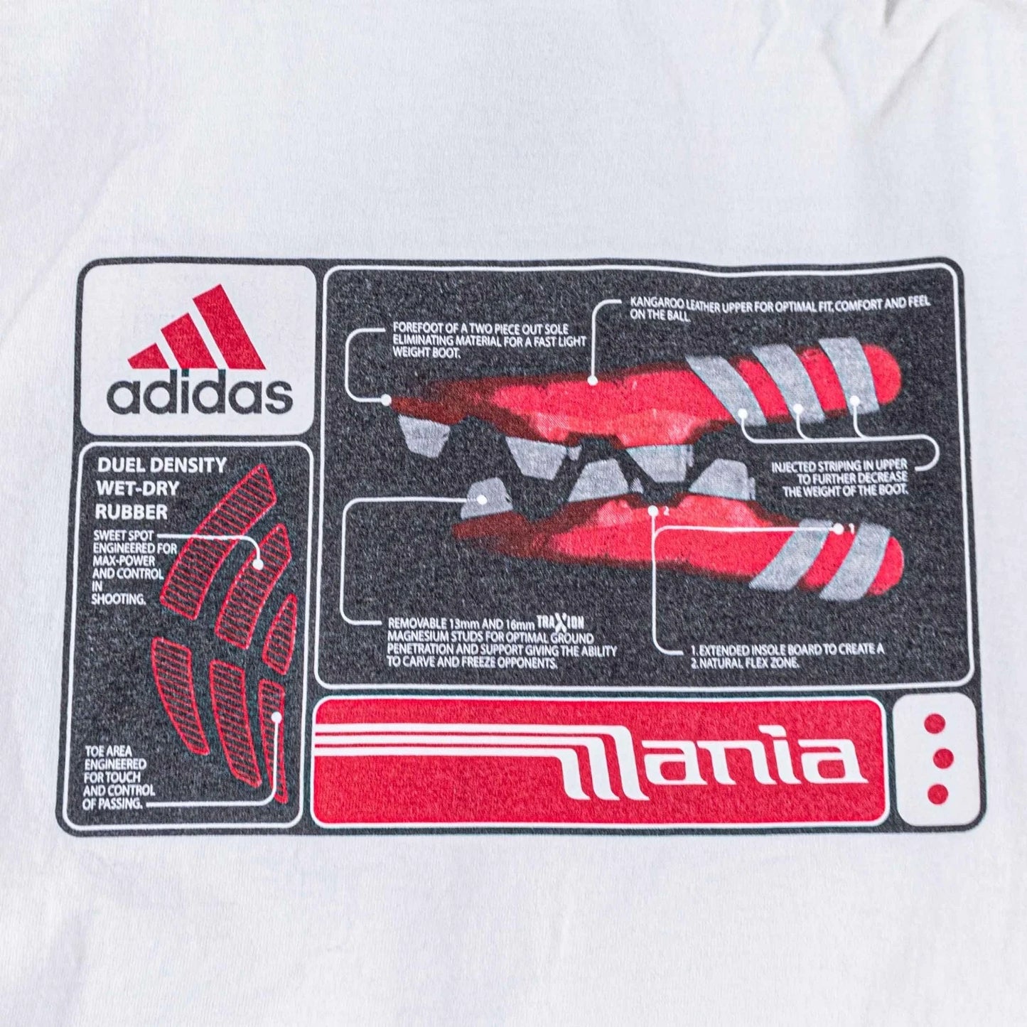 Adidas Predator Mania Soccer Jersey Shirt Large L/S White Vtg 2002 Blokecore