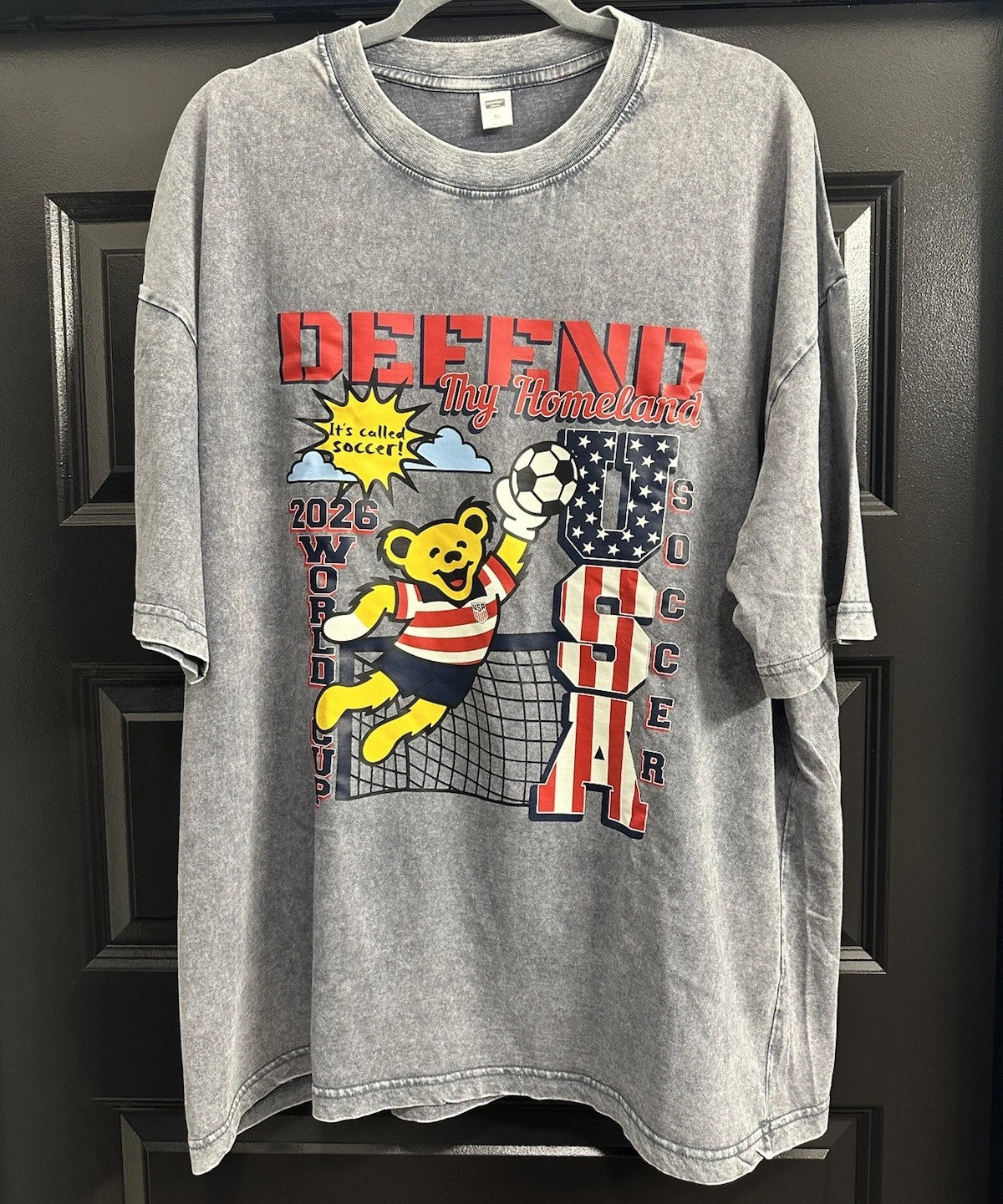 USA Soccer X Grateful Dead 2026 World Cup “Defend Thy Homeland” Shirt - XL Gray