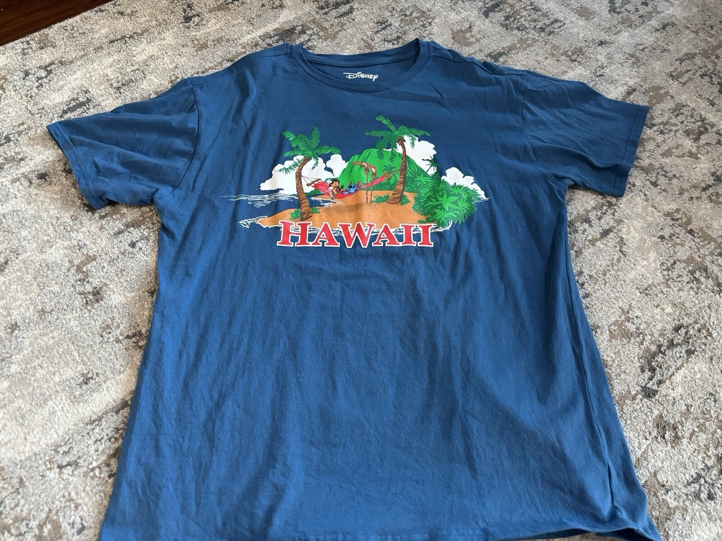 ALOHA Scenic HAWAII Walt Disney LILO & STITCH Paradise T-Shirt Large Box Lunch