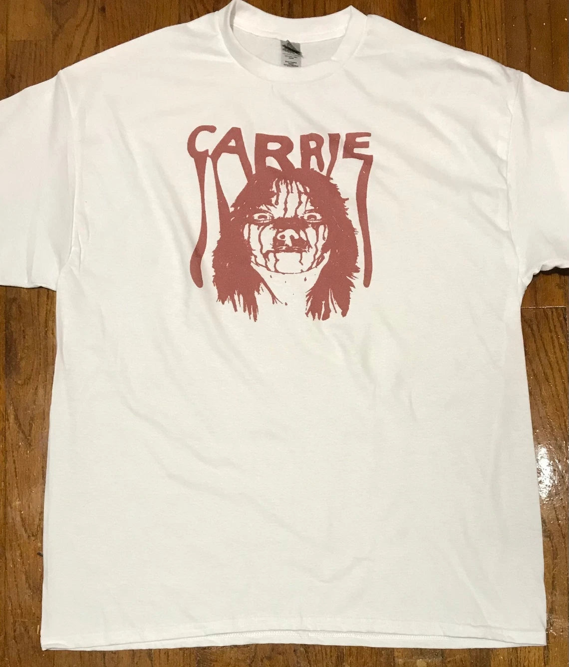 Carrie Horror Movie Stephen King white t-shirt