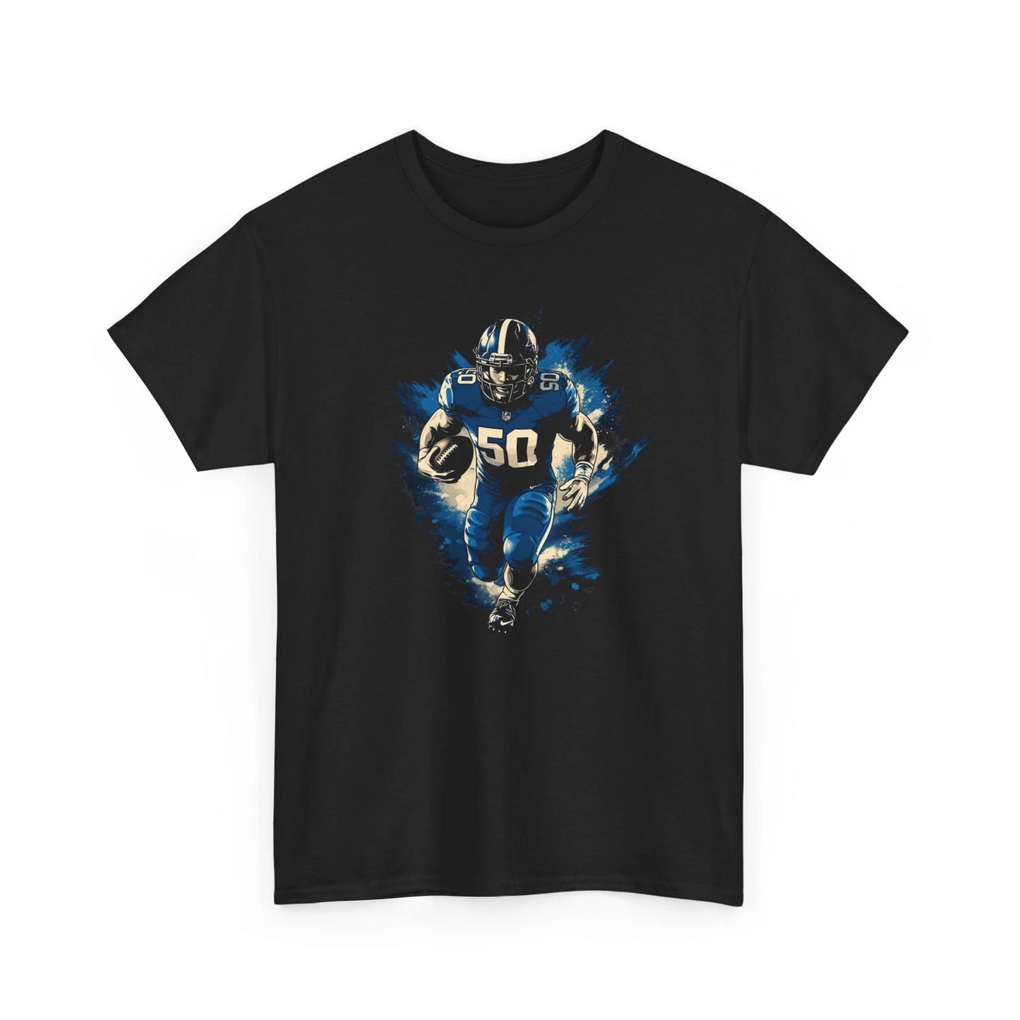 American Football Running Player T-Shirt - Victory Football Tee for Fans