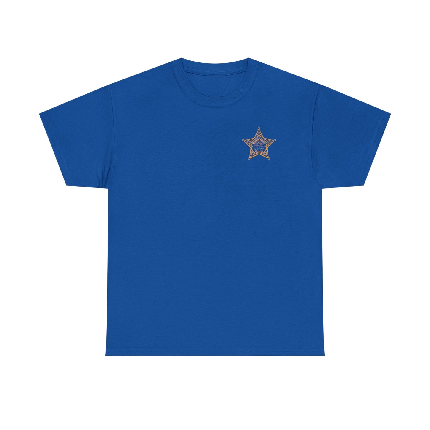 POLICE County Sheriff Brevard Florida- Custom Men's Back and front T-Shirt Tee