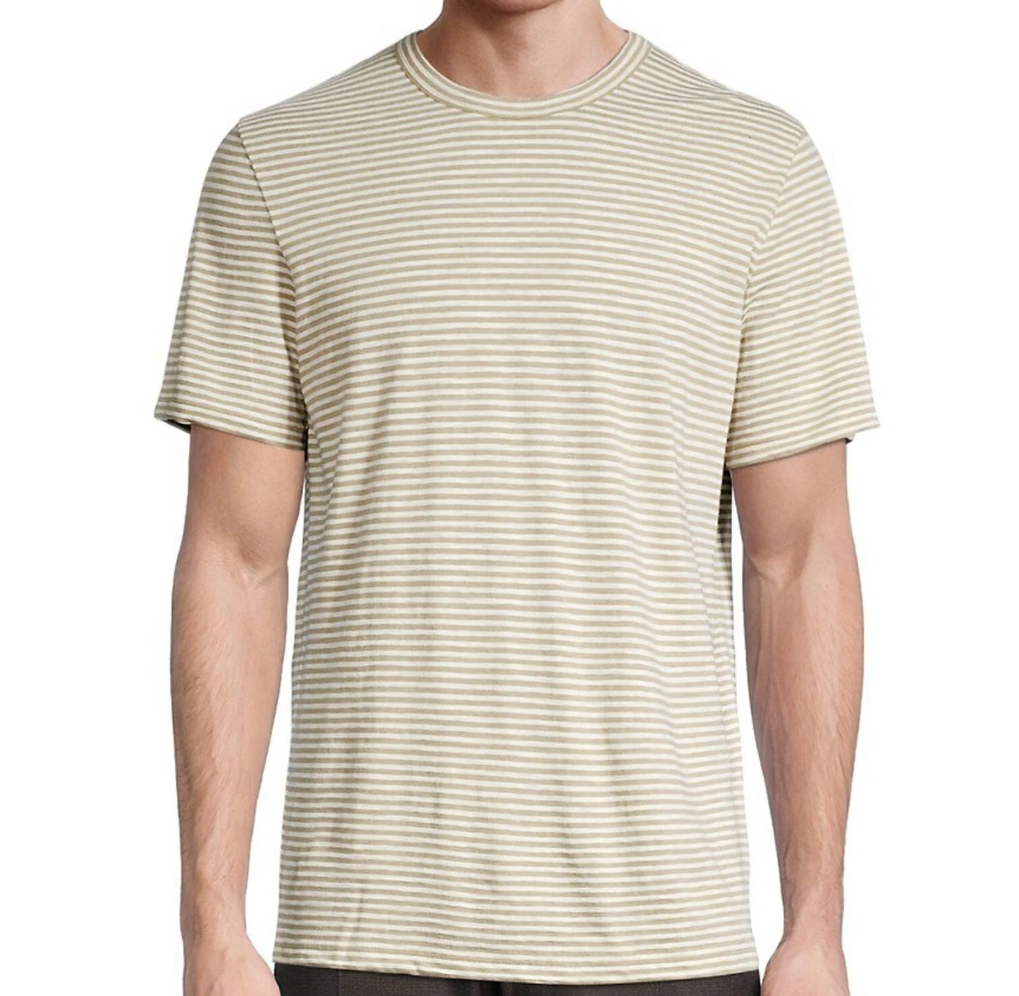 Theory Men's T-Shirt Light "bark" Brown Size LARGE - NWT