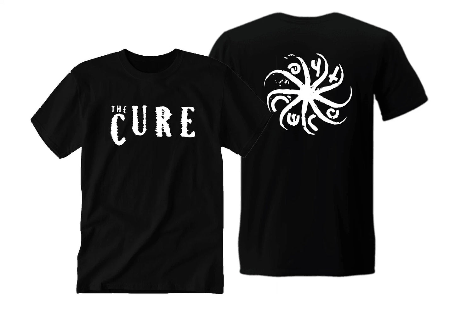 Thɘ Curɘ 80's Classic Rock T-Shirt Unisex Double-Sided Print for Kids & Adults