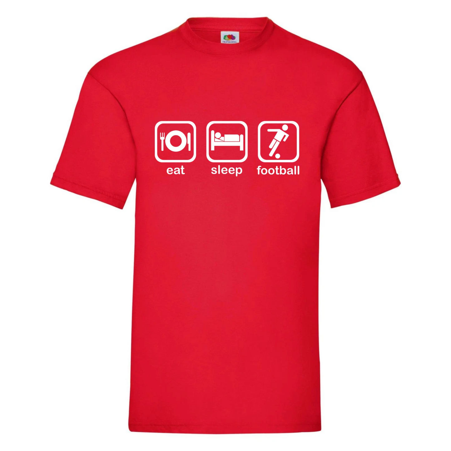 Eat, Sleep, Football - Football Fan T-Shirt, Football Player - Footie Fan Gift
