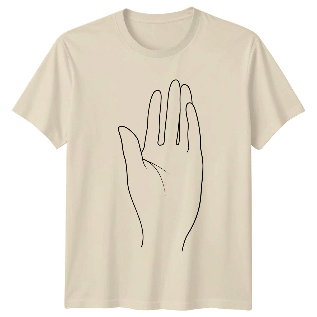 Simple Minimalist Hand T-Shirt Anatomy Art Design General Gift For Him And Her