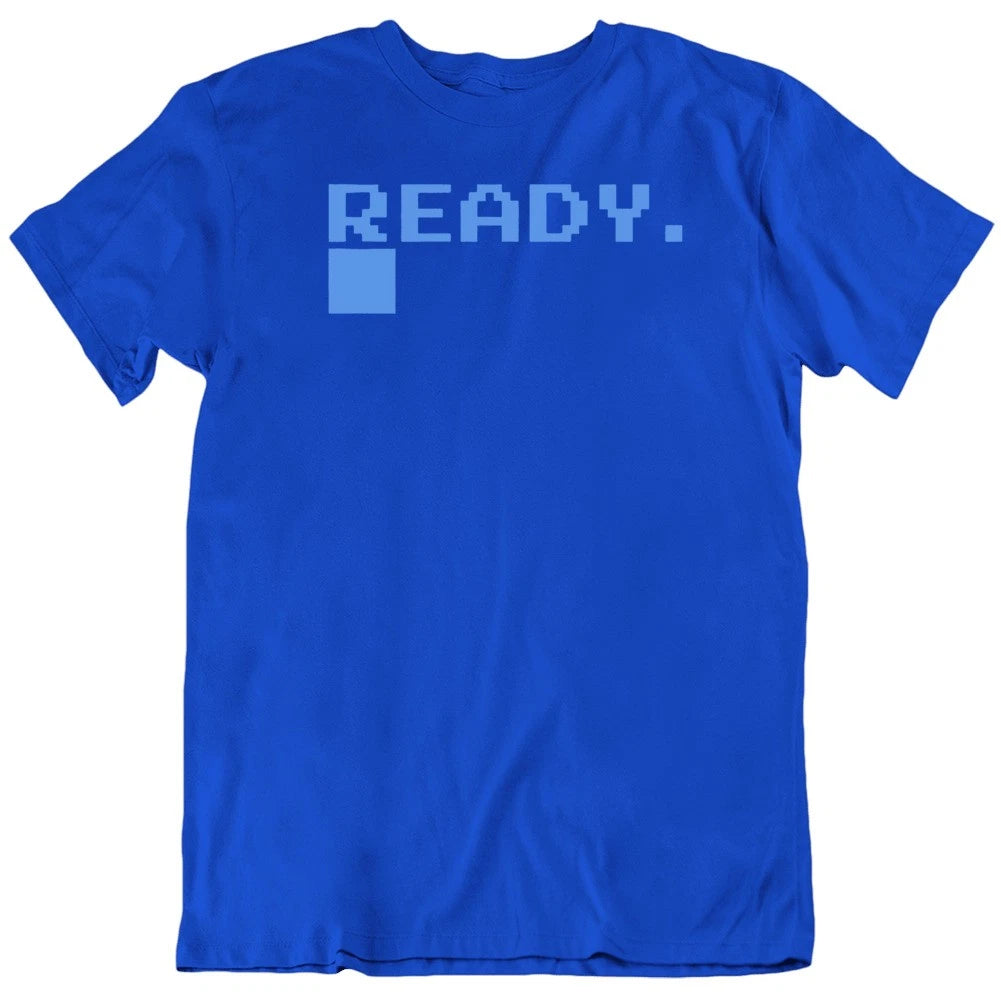 Commodore c64 Ready logo defunct Retro videogame T Shirt