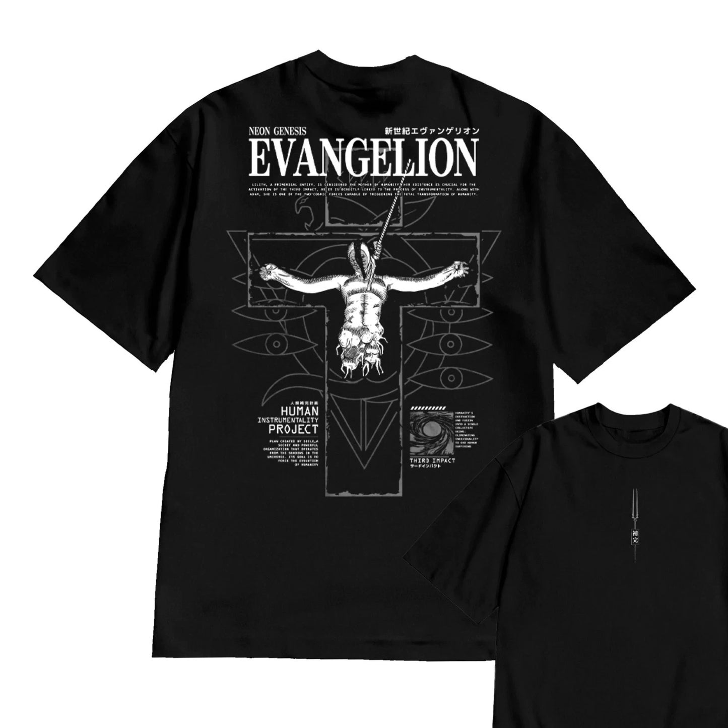 Neon Genesis Evangelion T-Shirt Graphic Print Unisex Cotton Tees