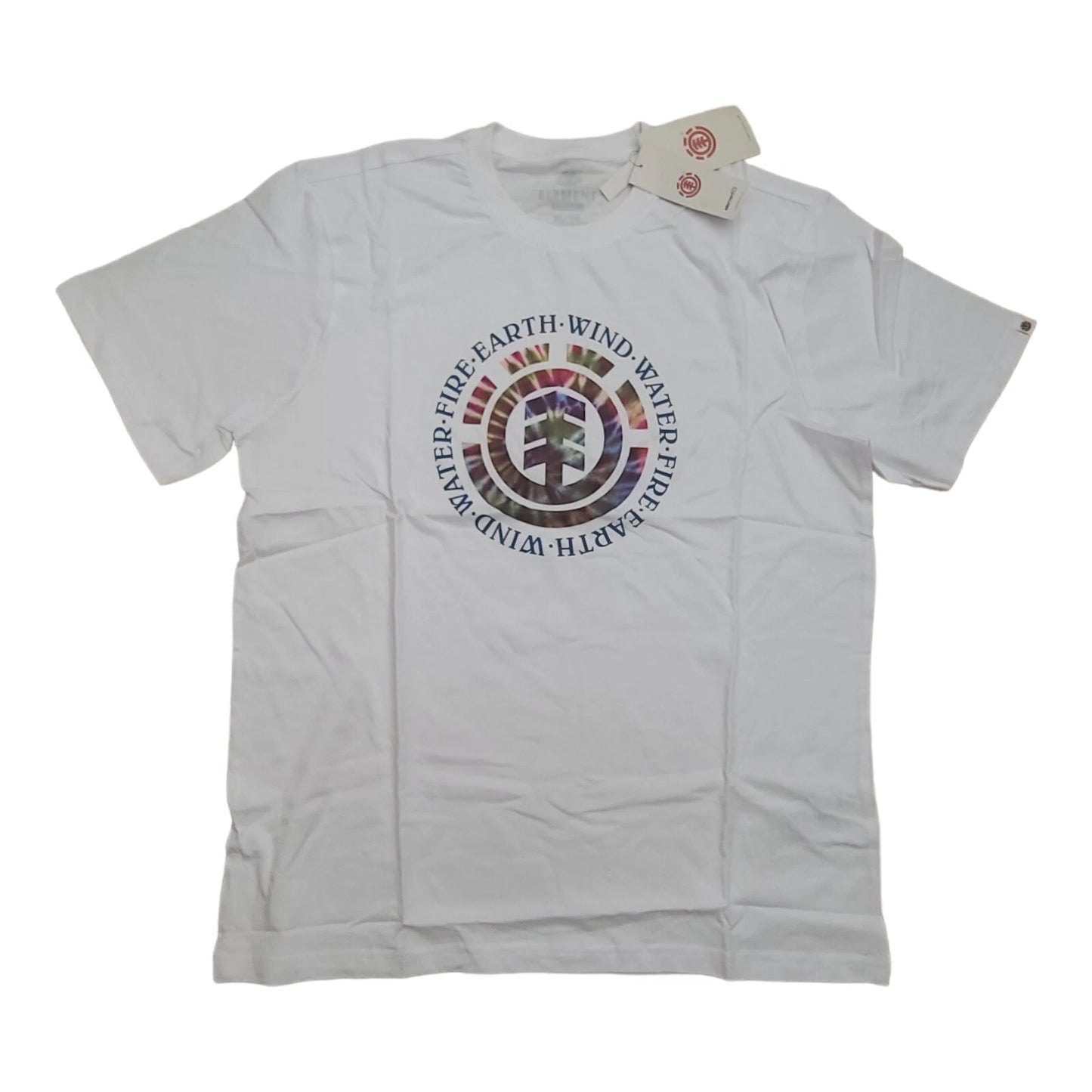 Element Men's Santoro Crew Neck Short Sleeve Graphic Tee, White, Sz XL