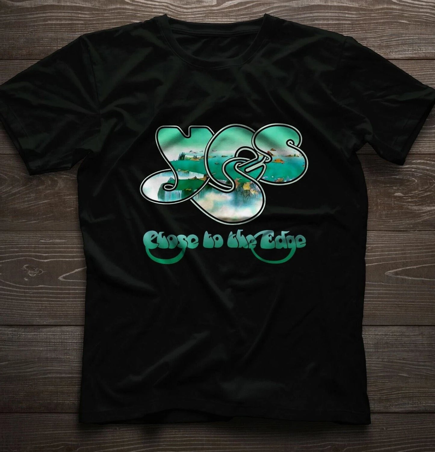 Yes Band Close To The Edge Album Logo Black T-Shirt