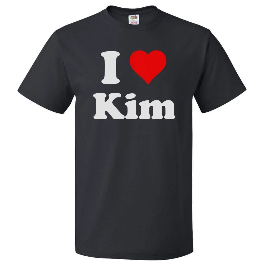 I Love Kim T shirt I Heart Kim Tee