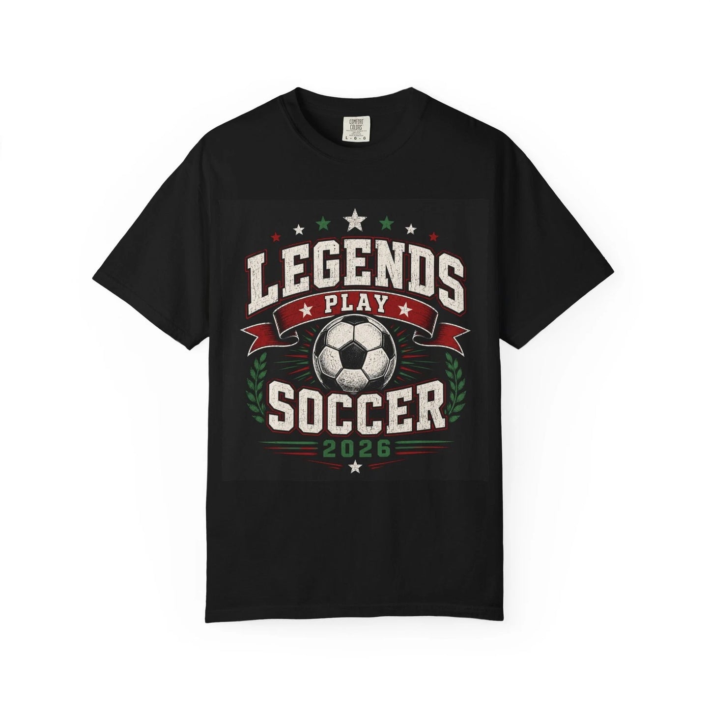 Legends Play Soccer 2026 T-shirt | Vintage Soccer Ball Team Tee