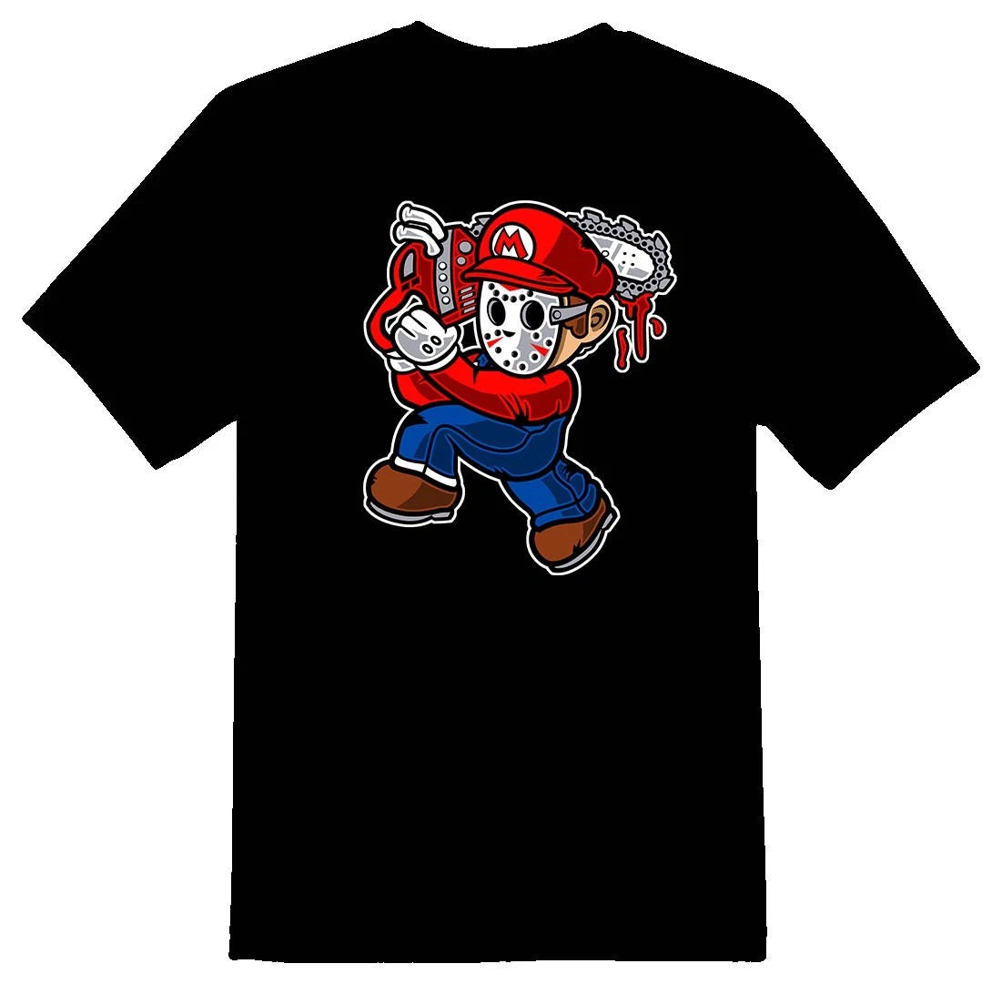 Marvin chainsaw Massacre comic character Tee shirt black or white